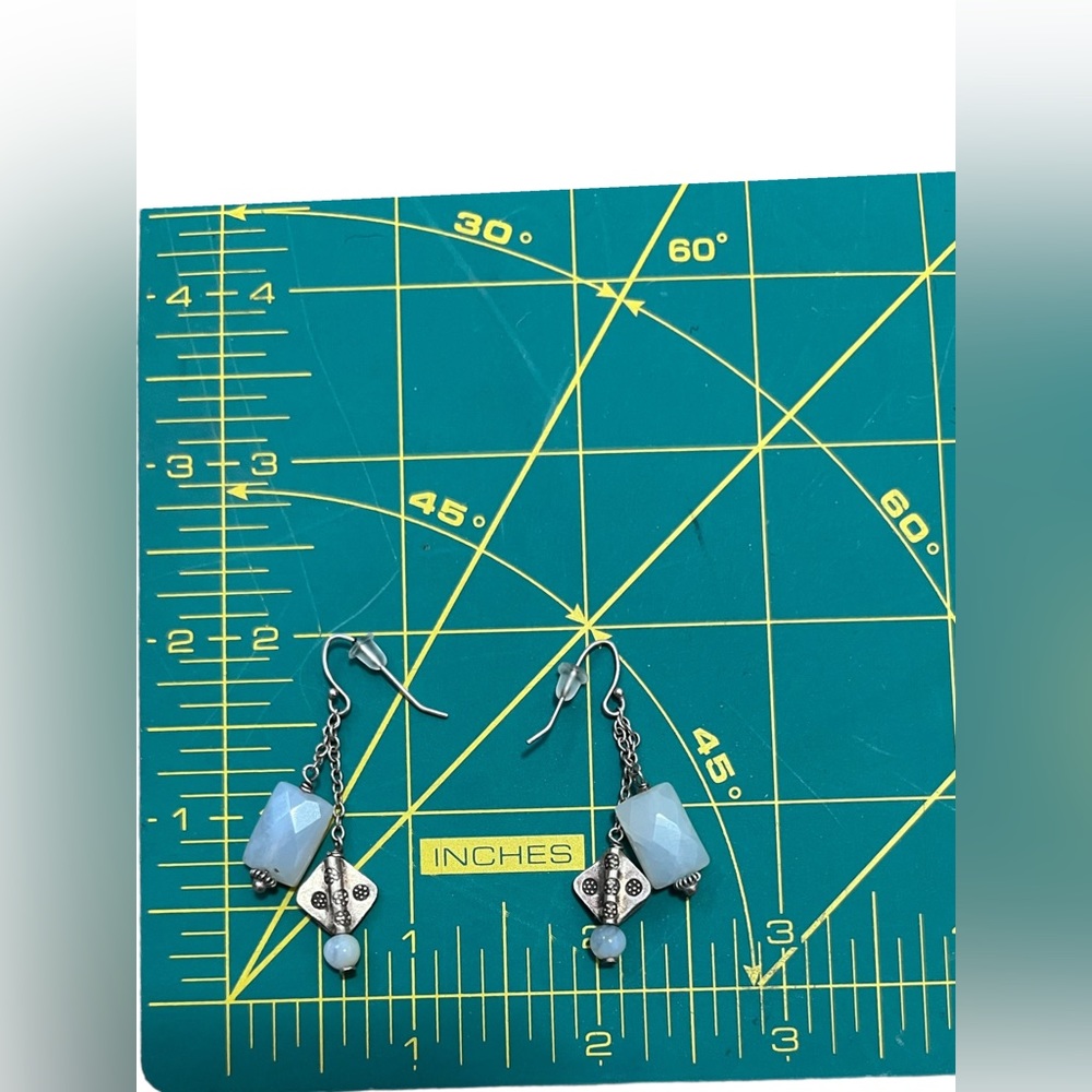 Moonstone Dangling Earrings - Picture 5 of 11